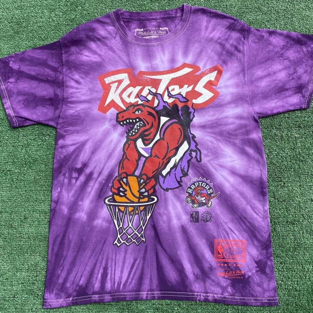Mitchell & Ness Hardwood Classics Toronto Raptors Tie-Dye T-shirt Men’s SZ Small